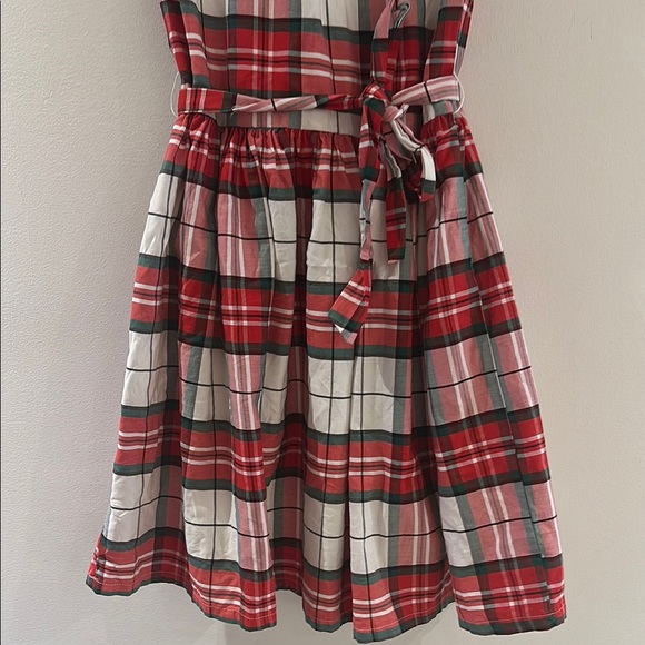 Carter's Red and White Pleated Sundress with Tie Front - Picture 2 of 4